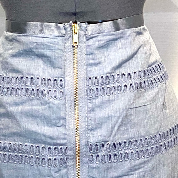Gap eyelet Chambray mini skirt NWT 12 432 - Picture 4 of 7